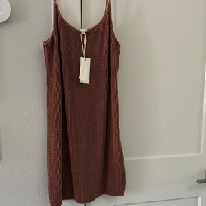 Elegant Knit Dress in Brown